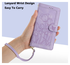 Samsung Galaxy A56 Hoesje Tulpen Book Case met Pasjeshouder Paars afbeelding 6