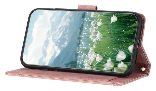 Samsung Galaxy A36 Hoesje Tulpen Book Case met Pasjeshouder Roze afbeelding 14