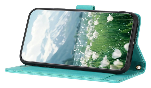 Samsung Galaxy A36 Hoesje Tulpen Book Case met Pasjeshouder Groen afbeelding 13