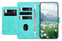 Samsung Galaxy A36 Hoesje Tulpen Book Case met Pasjeshouder Groen afbeelding 2