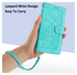 Samsung Galaxy A36 Hoesje Tulpen Book Case met Pasjeshouder Groen afbeelding 6
