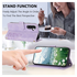 Samsung Galaxy A36 Hoesje Tulpen Book Case met Pasjeshouder Paars afbeelding 5