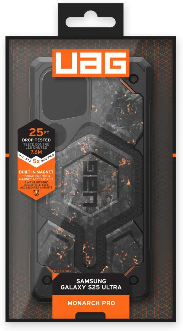 UAG Monarch Pro Limited Edition Samsung Galaxy S25 Ultra Hoesje Forged Carbon afbeelding 19