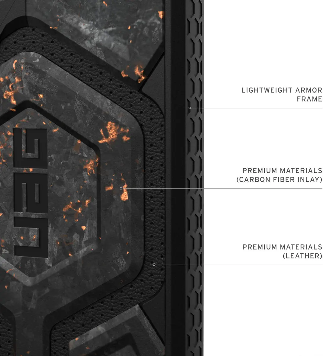 UAG Monarch Pro Limited Edition Samsung Galaxy S25 Ultra Hoesje Forged Carbon afbeelding 8