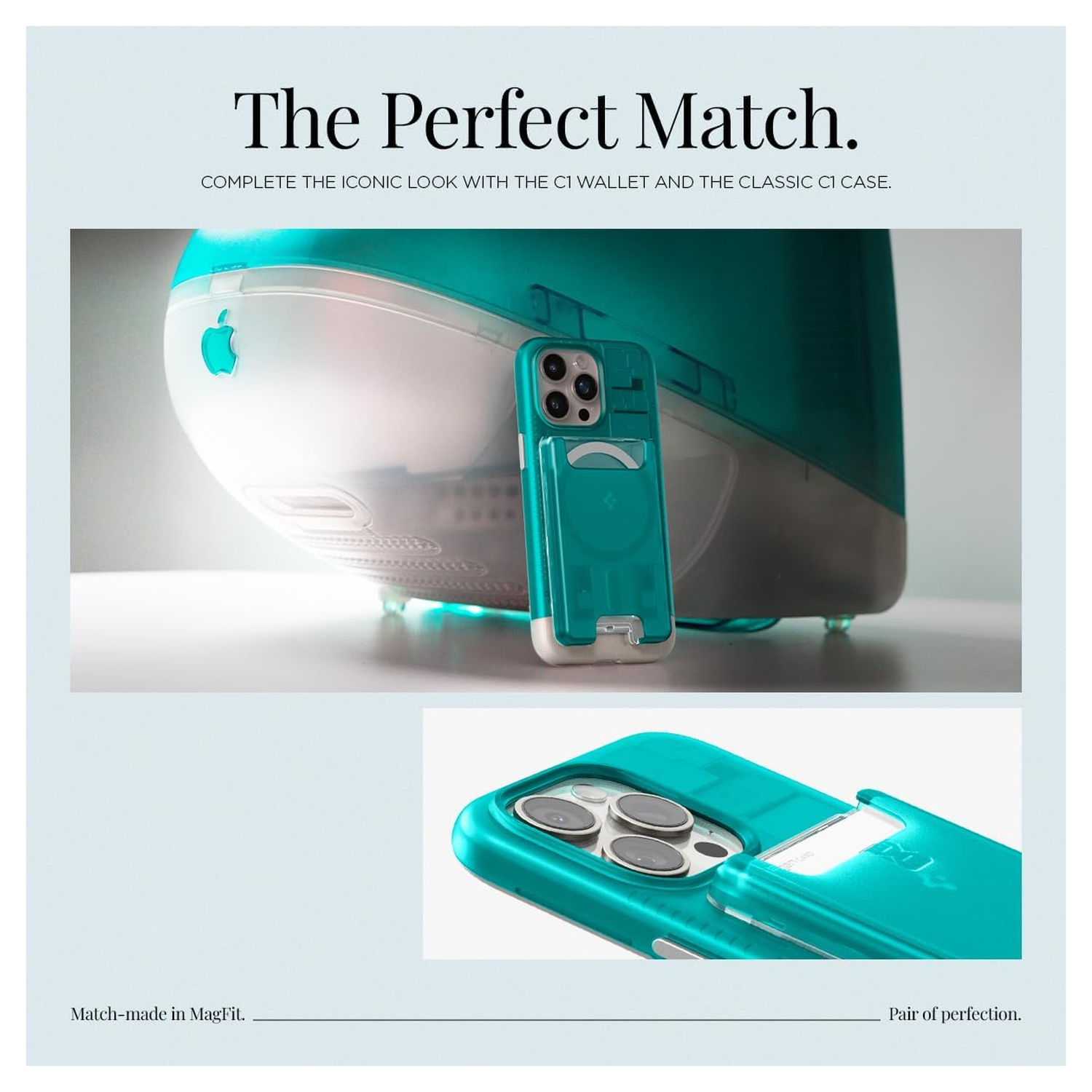 Spigen Classic C1 Magsafe Kaarthouder Blauw afbeelding 4