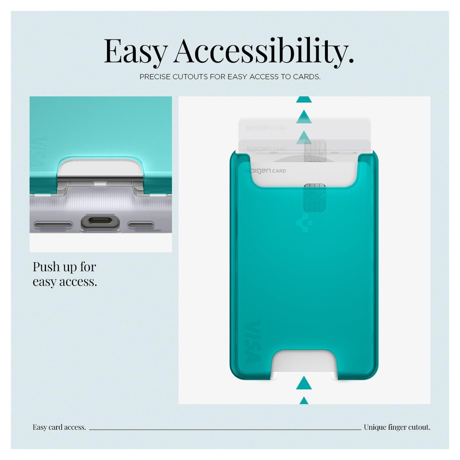 Spigen Classic C1 Magsafe Kaarthouder Blauw afbeelding 6