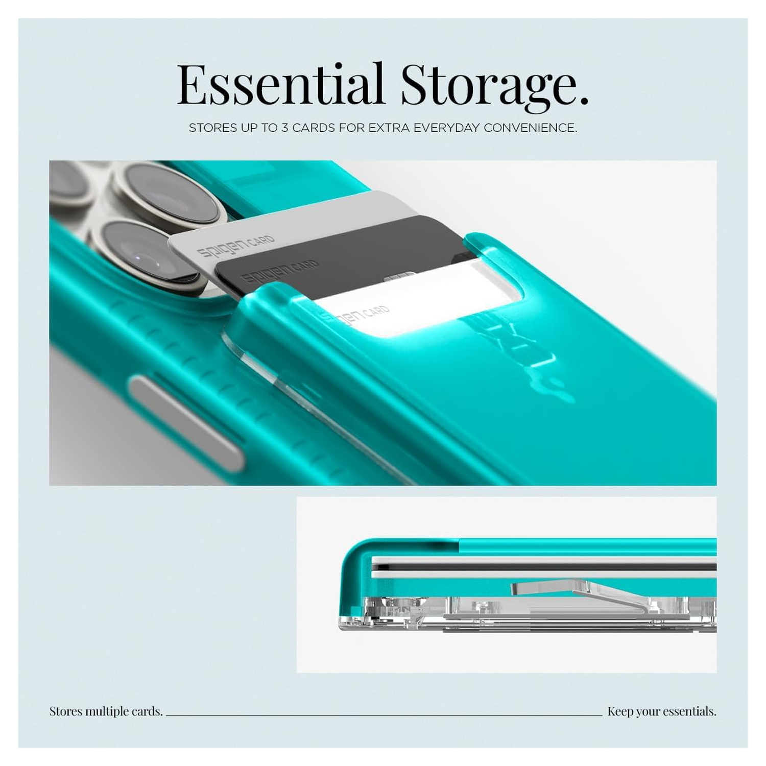 Spigen Classic C1 Magsafe Kaarthouder Blauw afbeelding 7