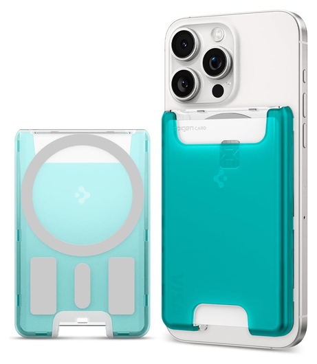 Spigen Classic C1 Magsafe Kaarthouder Blauw afbeelding 1