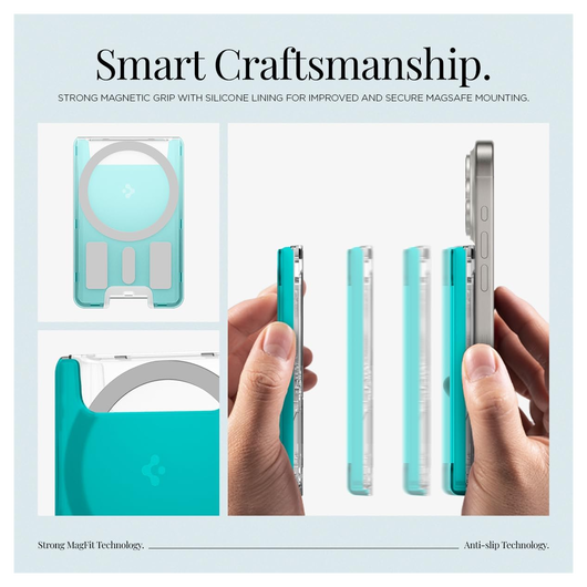 Spigen Classic C1 Magsafe Kaarthouder Blauw afbeelding 5