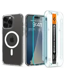 Spigen Ultra Hybrid MagFit Pack iPhone 16 Pro Max Hoesje + Tempered Glass afbeelding