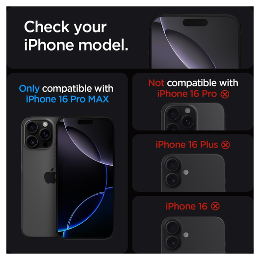 Spigen Ultra Hybrid MagFit Pack iPhone 16 Pro Max Hoesje + Tempered Glass afbeelding 3