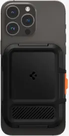 Spigen Lock Fit MagFit MagSafe Portemonee en Kaarthouder voor Pasjes Zwart