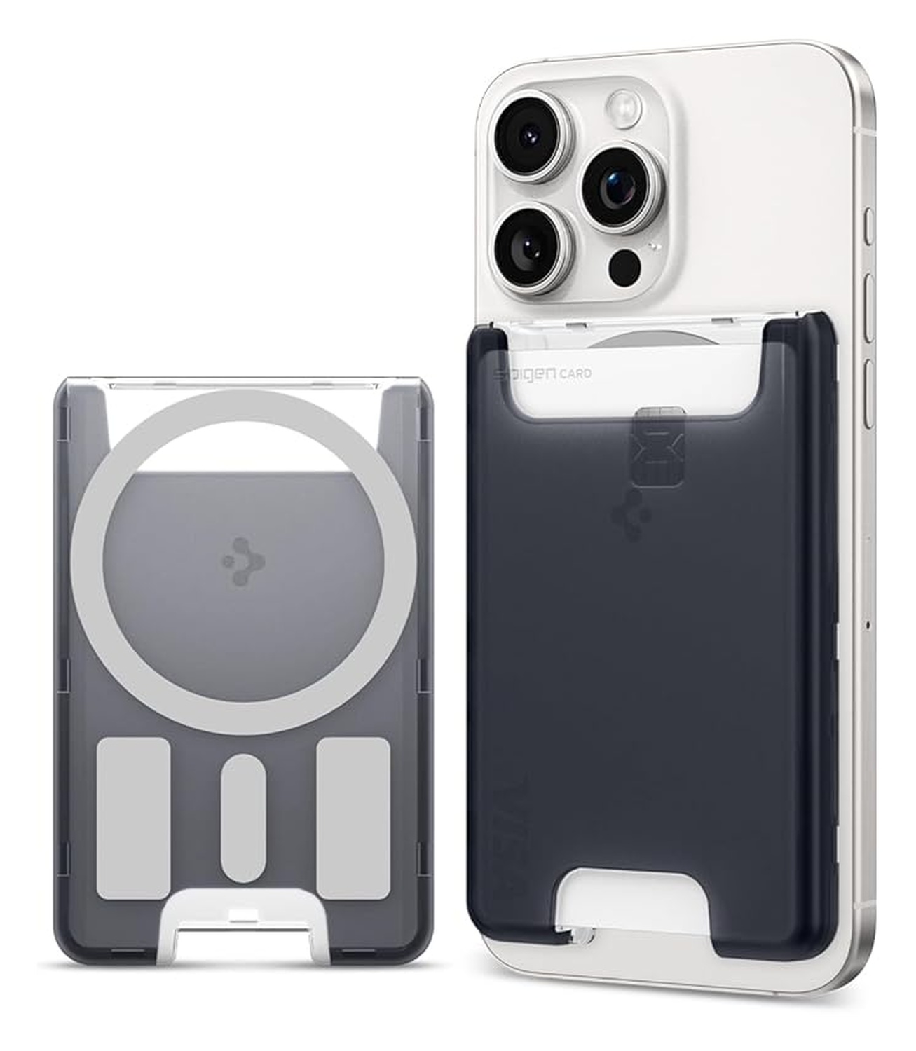 Spigen Classic C1 Magsafe Kaarthouder Graphite afbeelding 1