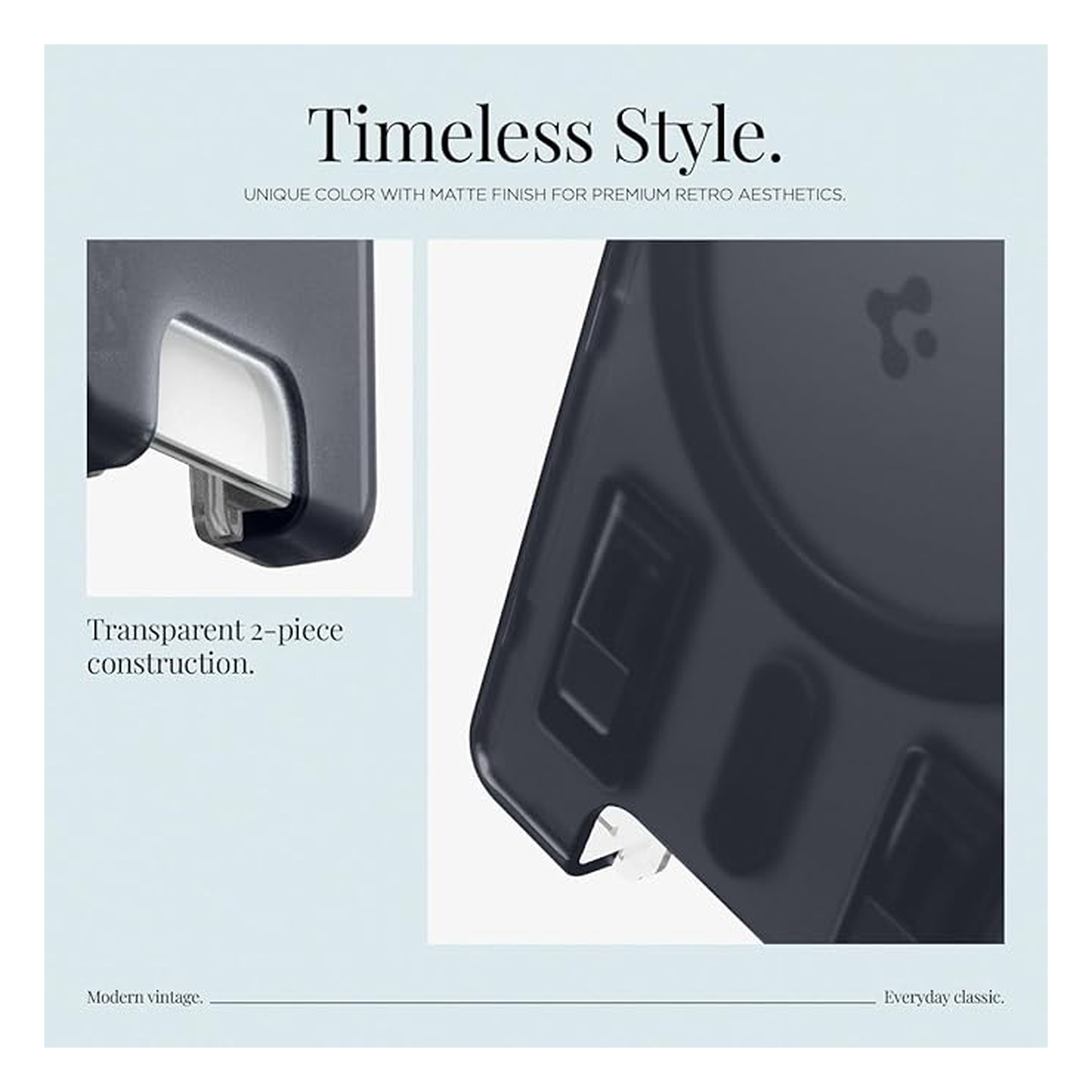 Spigen Classic C1 Magsafe Kaarthouder Graphite afbeelding 3