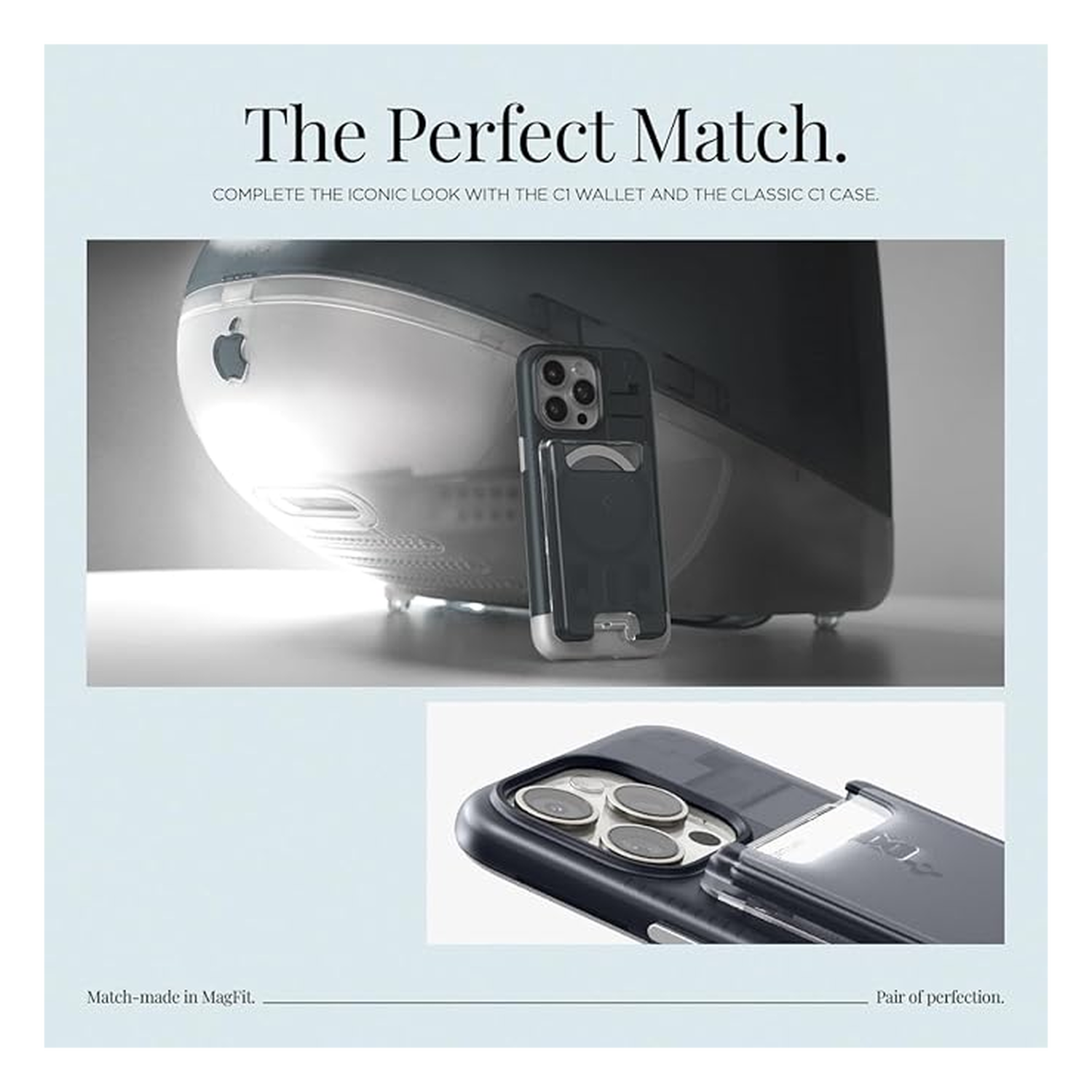 Spigen Classic C1 Magsafe Kaarthouder Graphite afbeelding 4