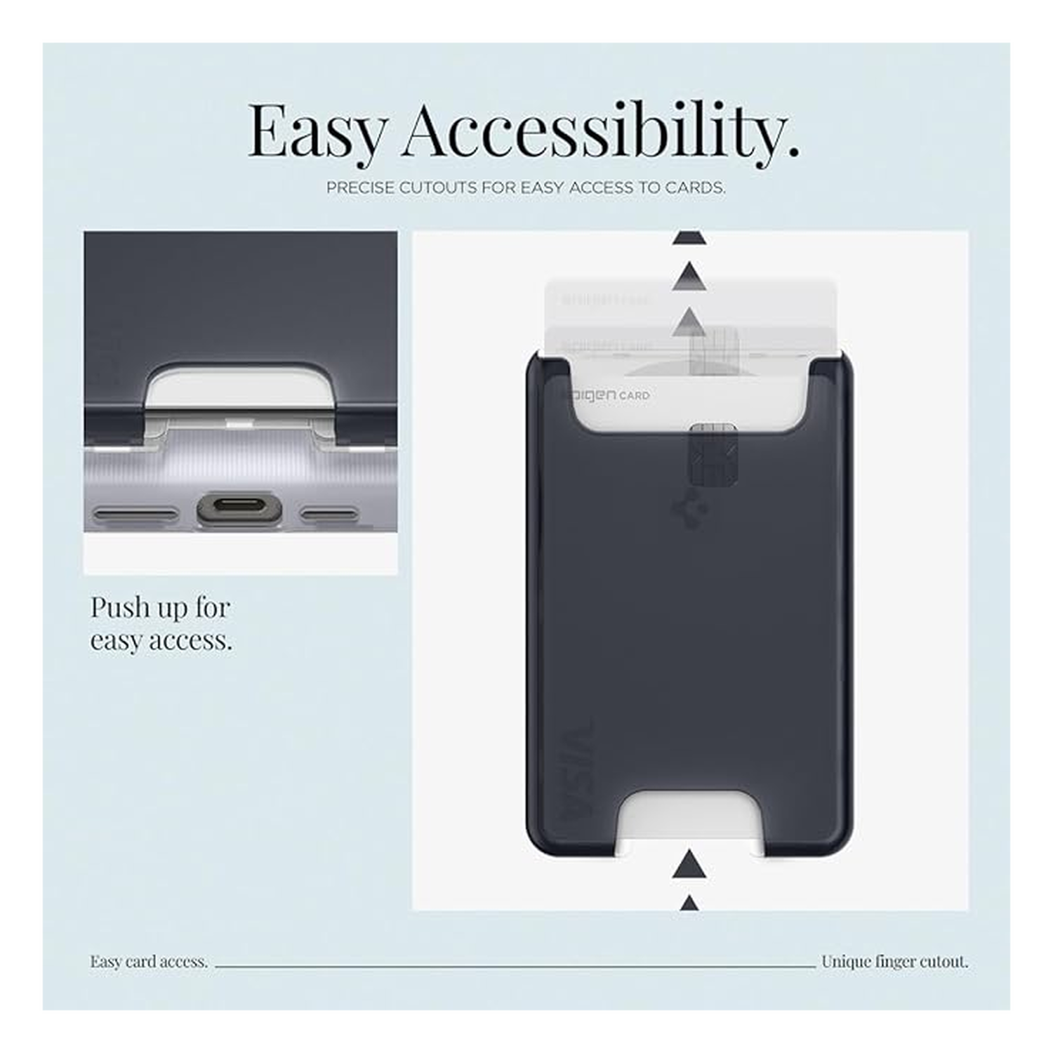 Spigen Classic C1 Magsafe Kaarthouder Graphite afbeelding 6