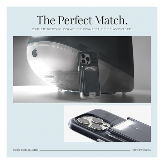 Spigen Classic C1 Magsafe Kaarthouder Graphite afbeelding 4