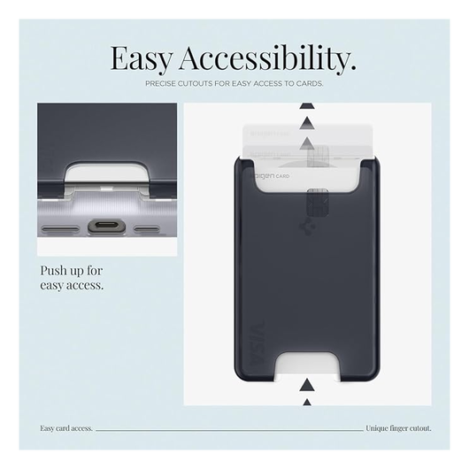 Spigen Classic C1 Magsafe Kaarthouder Graphite afbeelding 6