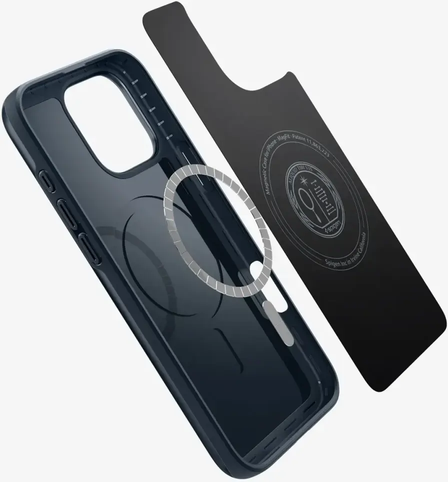 Spigen Thin Fit MagFit Apple iPhone Hoesje MagSafe Back Cover Metaal Groen afbeelding 4