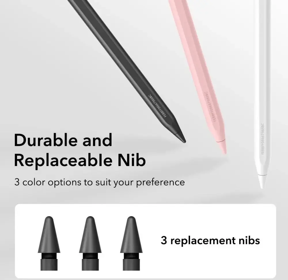 ESR Geo Universele Actieve Stylus Pen met Apple Find My Zwart afbeelding 7