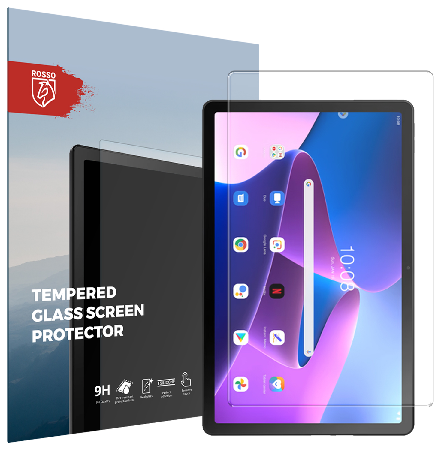 Rosso Lenovo Tab M10 Gen 3 9H Tempered Glass Screen Protector afbeelding 1