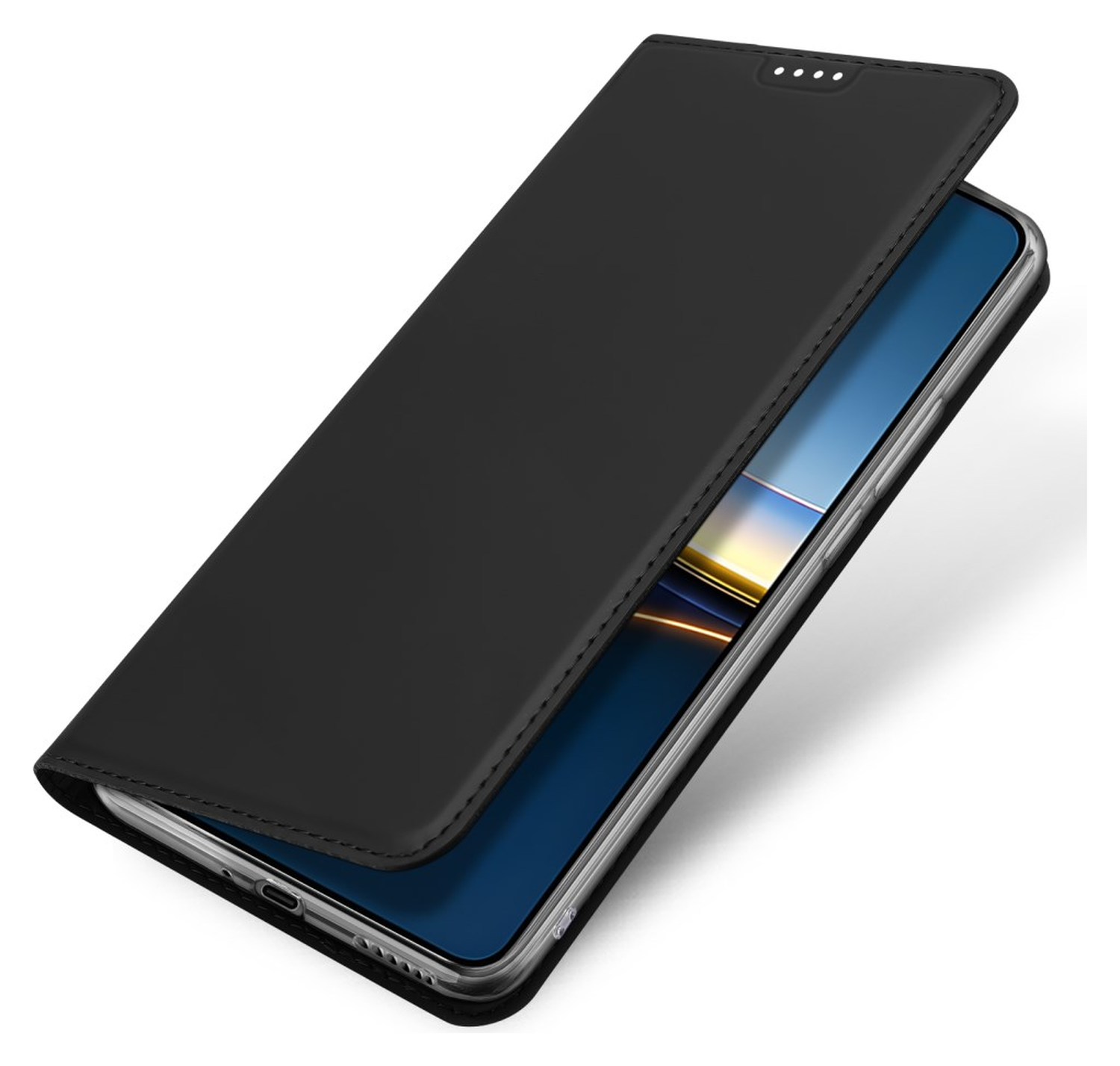 Dux Ducis Skin Pro Xiaomi Poco F7 Pro Hoesje Portemonnee Book Case Zwart afbeelding 1