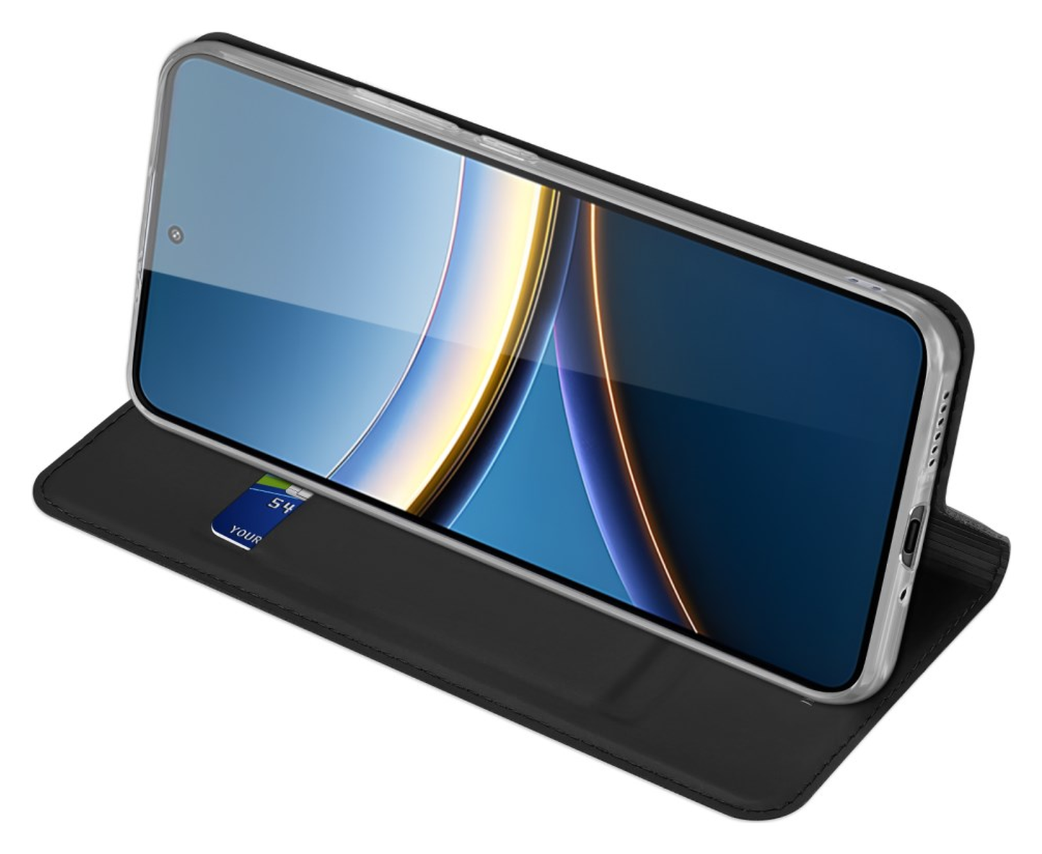 Dux Ducis Skin Pro Xiaomi Poco F7 Pro Hoesje Portemonnee Book Case Zwart afbeelding 6