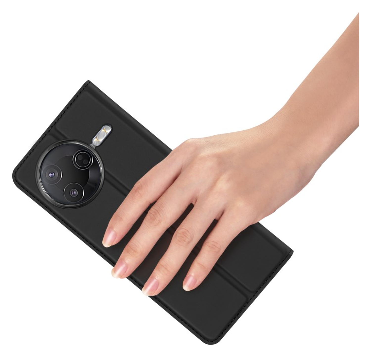 Dux Ducis Skin Pro Xiaomi Poco F7 Pro Hoesje Portemonnee Book Case Zwart afbeelding 7