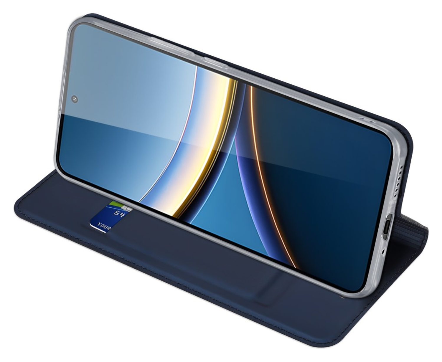Dux Ducis Skin Pro Xiaomi Poco F7 Pro Hoesje Portemonnee Book Case Blauw afbeelding 6
