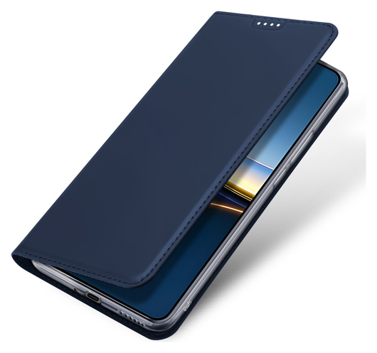 Dux Ducis Skin Pro Xiaomi Poco F7 Pro Hoesje Portemonnee Book Case Blauw afbeelding 1