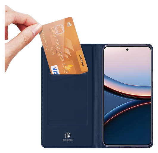 Dux Ducis Skin Pro Xiaomi Poco F7 Ultra Hoesje Portemonnee Book Case Blauw afbeelding 2