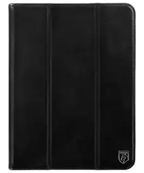 Rosso Elite iPad 10.2 / Pro 10.5 Hoes 2-in-1 Echt Leer Book Case Zwart afbeelding