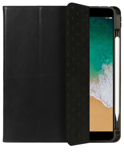 Rosso Elite iPad 10.2 / Pro 10.5 Hoes 2-in-1 Echt Leer Book Case Zwart afbeelding 9