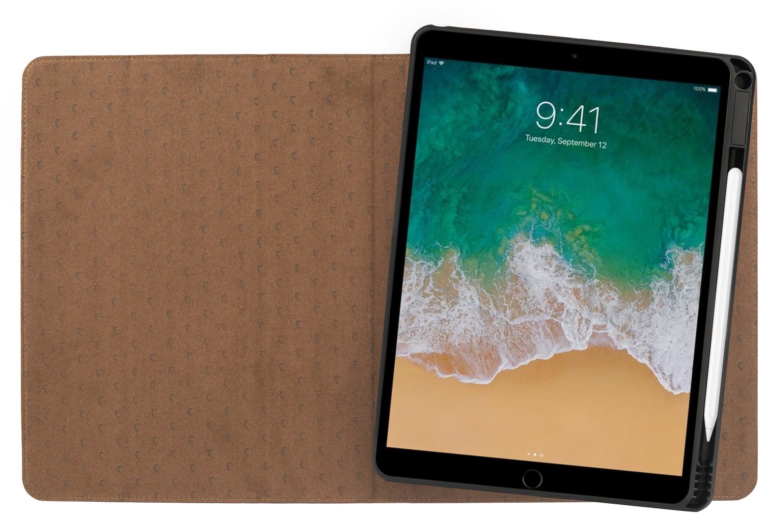 Rosso Elite iPad 10.2 / Pro 10.5 Hoes 2-in-1 Echt Leer Book Case Bruin afbeelding 8