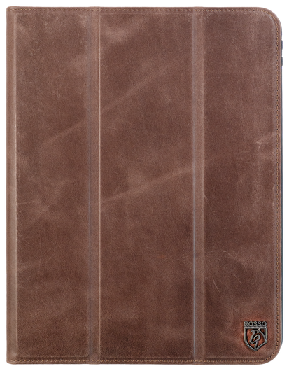 Rosso Elite iPad 10.2 / Pro 10.5 Hoes 2-in-1 Echt Leer Book Case Bruin afbeelding 1