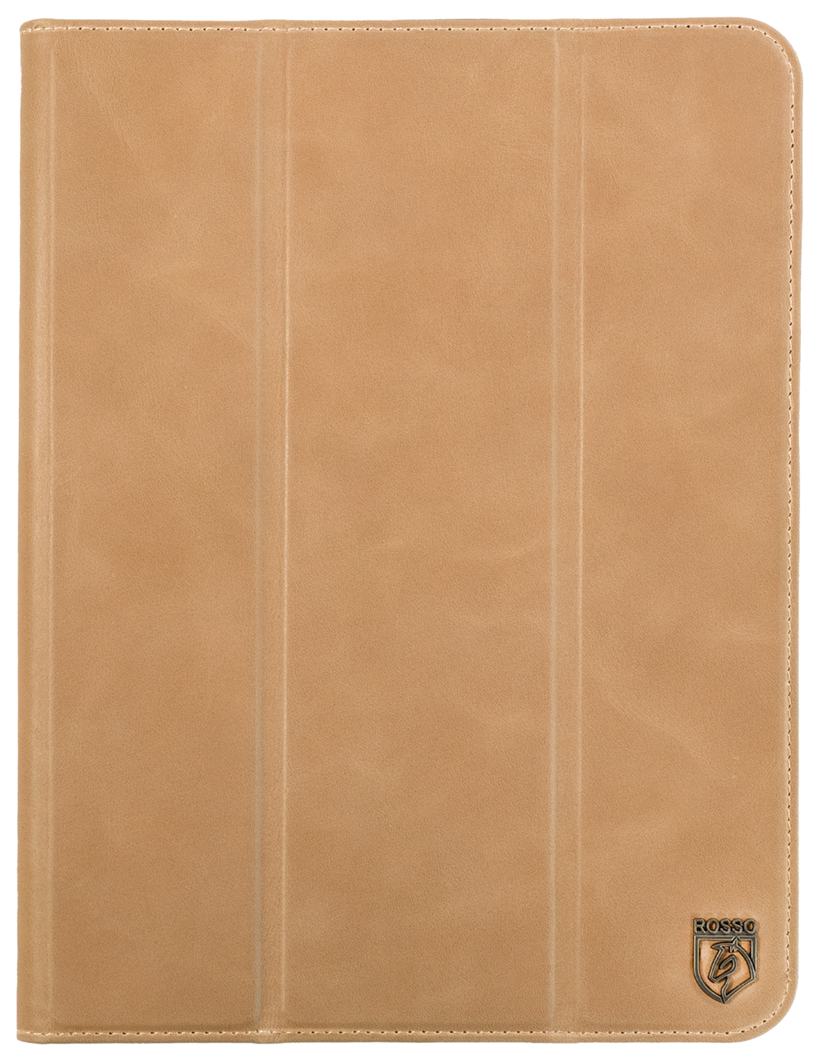 Rosso Elite iPad 10.2 / Pro 10.5 Hoes 2-in-1 Echt Leer Book Case Lichtbruin afbeelding 3
