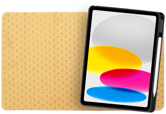 Rosso Elite iPad 11 (2025) / 10.9 (2022) Hoes 2-in-1 Echt Leer Lichtbruin afbeelding 8