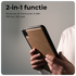 Rosso Elite iPad 11 (2025) / 10.9 (2022) Hoes 2-in-1 Echt Leer Lichtbruin afbeelding 2