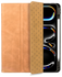 Rosso Elite iPad Pro 12.9 Hoes 2-in-1 Echt Leer Book Case Lichtbruin