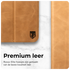 Rosso Elite iPad Pro 12.9 Hoes 2-in-1 Echt Leer Book Case Lichtbruin afbeelding 3