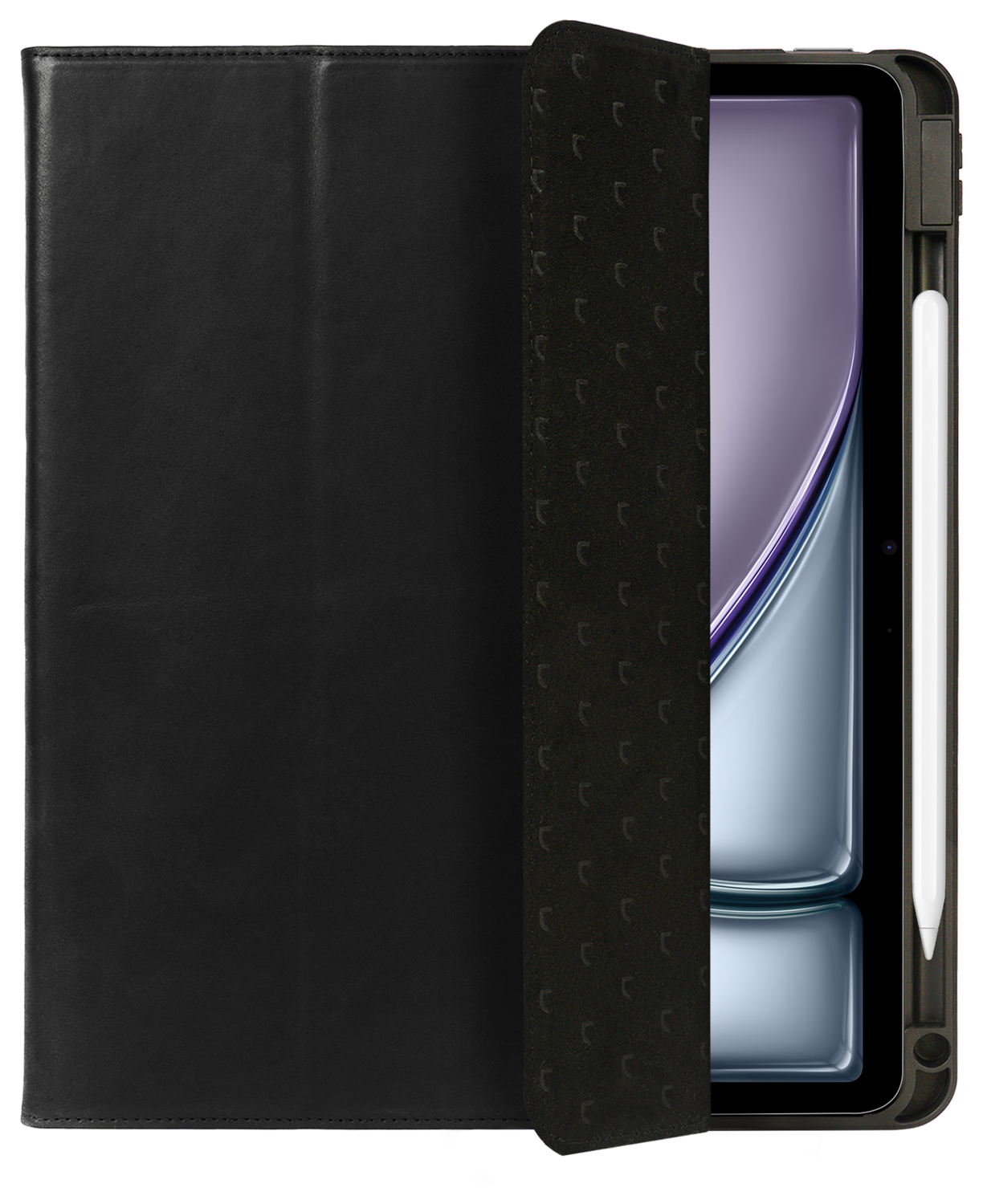 Rosso Elite iPad Air 13 (24/25) Hoes 2-in-1 Echt Leer Book Case Zwart afbeelding 9
