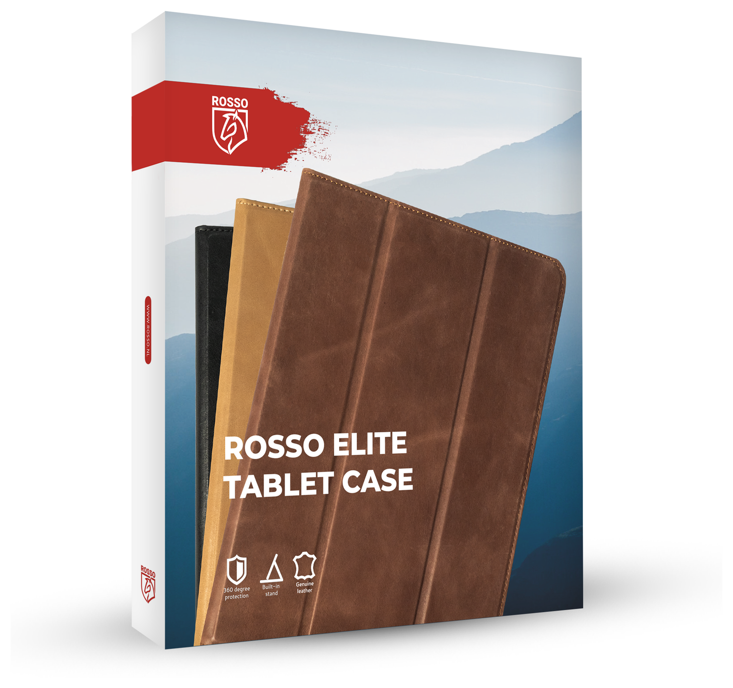 Rosso Elite Samsung Tab S10 Ultra / S9 Ultra Hoes 2-in-1 Echt Leer Bruin afbeelding 10