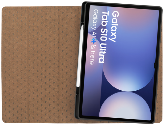 Rosso Elite Samsung Tab S10 Ultra / S9 Ultra Hoes 2-in-1 Echt Leer Bruin afbeelding 8