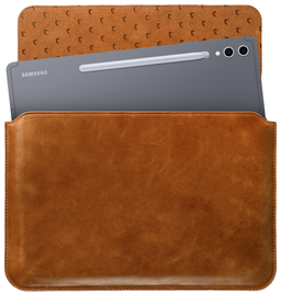 Rosso Deluxe MacBook / Laptop / iPad / Tablet Sleeve tot 14 Inch Echt Leer Bruin