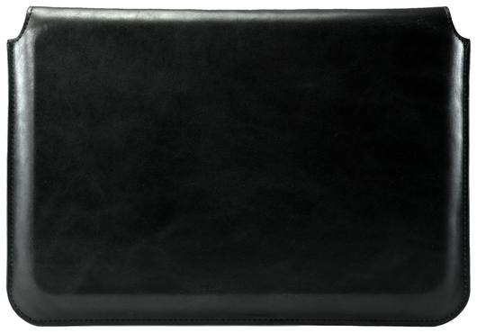 Rosso Deluxe MacBook / Laptop / iPad / Tablet Sleeve tot 11 Inch Echt Leer Zwart afbeelding 8