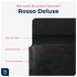 Rosso Deluxe MacBook / Laptop / iPad / Tablet Sleeve tot 11 Inch Echt Leer Zwart afbeelding 2