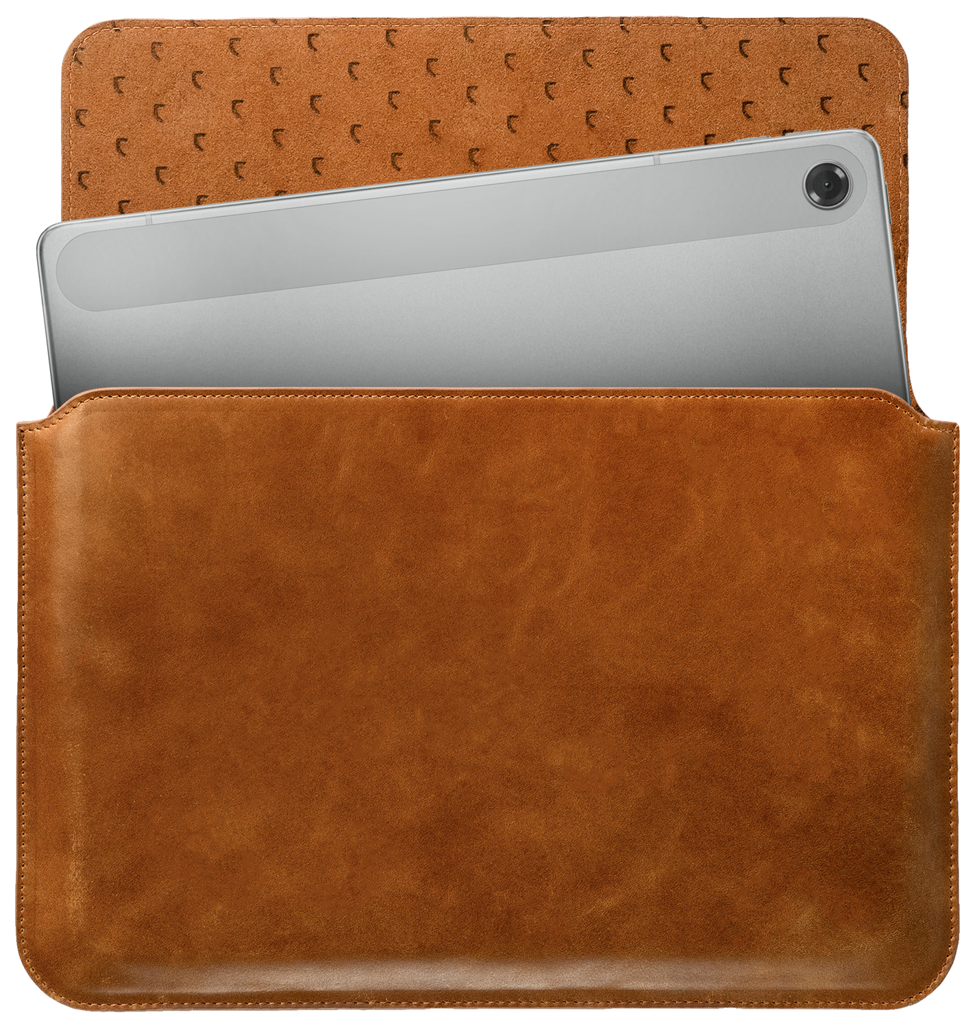 Rosso Deluxe MacBook / Laptop / iPad / Tablet Sleeve tot 11 Inch Echt Leer Bruin afbeelding 1