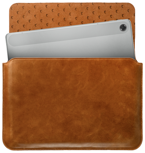 Rosso Deluxe MacBook / Laptop / iPad / Tablet Sleeve tot 11 Inch Echt Leer Bruin afbeelding 1