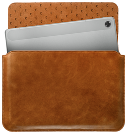 Rosso Deluxe MacBook / Laptop / iPad / Tablet Sleeve tot 11 Inch Echt Leer Bruin