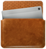 Rosso Deluxe MacBook / Laptop / iPad / Tablet Sleeve tot 11 Inch Echt Leer Bruin